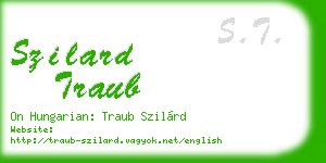 szilard traub business card